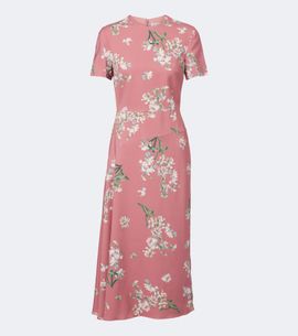 Erdem Erdem Floral asymmetric floral cady midi dress