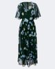 Erdem Erdem Floral draped silk voile midi dress - 1