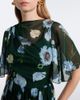 Erdem Erdem Floral draped silk voile midi dress - 3