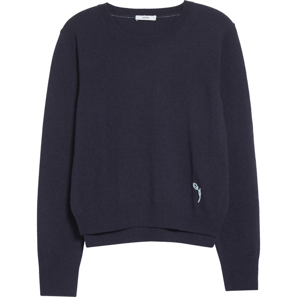 Erdem Erdem Floral Embroidered Cashmere Sweater