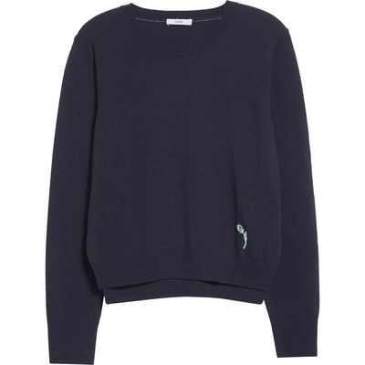 Erdem Erdem Floral Embroidered Cashmere Sweater