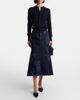 Erdem Erdem Floral flared denim midi skirt - 2