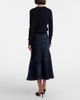 Erdem Erdem Floral flared denim midi skirt - 3