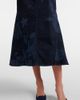Erdem Erdem Floral flared denim midi skirt - 5