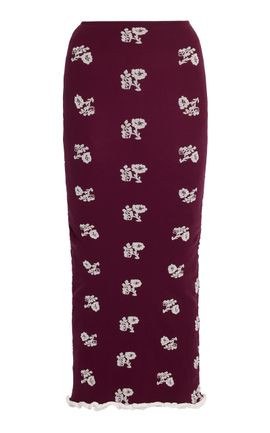 Erdem Erdem Floral Jacquard Knit Midi Skirt