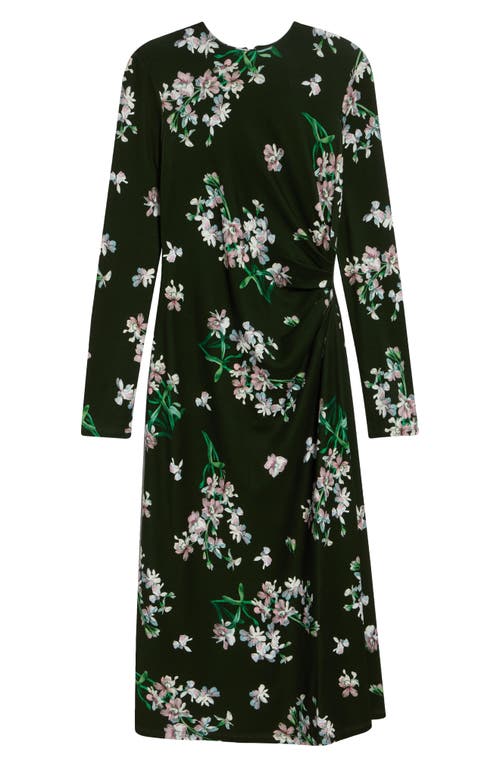 Erdem Erdem Floral Long Sleeve Ponte Midi Dress