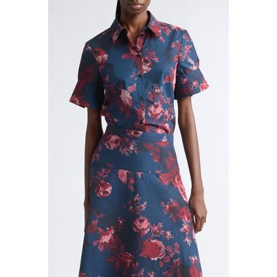 Erdem Erdem Floral Organic Cotton Poplin Shirt