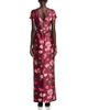Erdem Erdem Floral Textured Satin Short Sleeve Gown - 4
