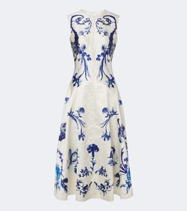 Erdem Erdem Floral twill midi dress