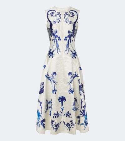 Erdem Erdem Floral twill midi dress