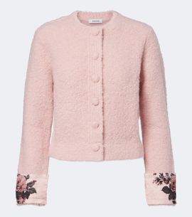 Erdem Erdem Floral wool and alpaca bouclé cardigan
