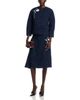 Erdem Erdem Flower Jacquard Drape Midi Skirt - 2