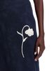 Erdem Erdem Flower Jacquard Drape Midi Skirt - 5