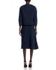 Erdem Erdem Flower Jacquard Drape Midi Skirt - 6