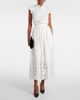 Erdem Erdem Gathered cotton-blend midi skirt - 2
