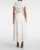 Erdem Erdem Gathered cotton-blend midi skirt - 3