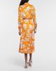 Erdem Erdem Griselda floral satin midi skirt - 3