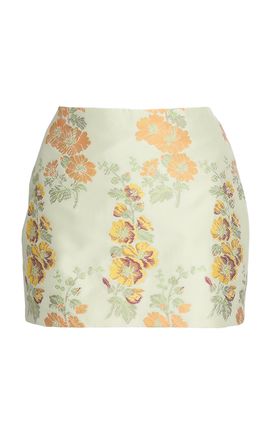 Erdem Erdem Hollyhock Jacquard Mini Skirt