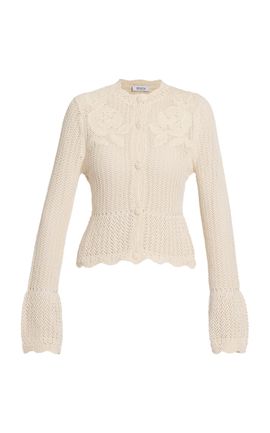Erdem Erdem OpenStitch Knit Cotton Cardigan