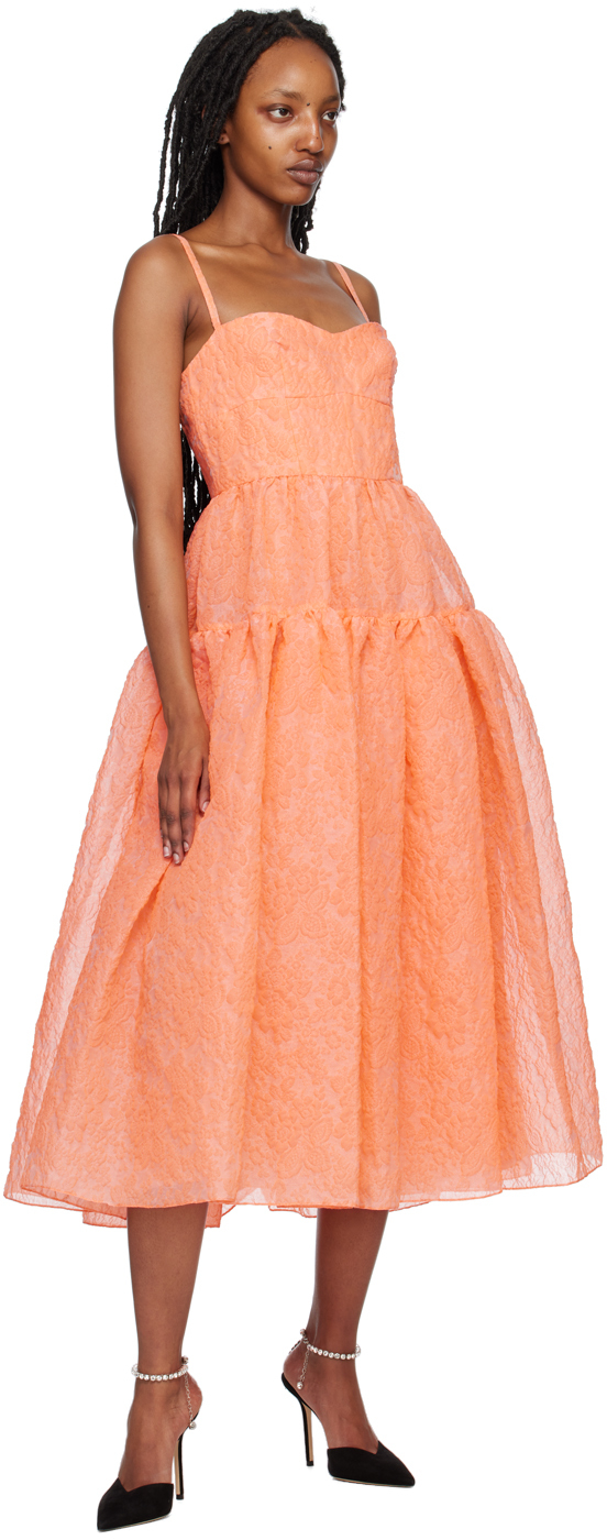 kookai orange midi dress Kookai SASCHA MIDI DRESS , Colour: PAPAYA