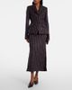 Erdem Erdem Pinstripe wool and mohair pencil skirt - 2