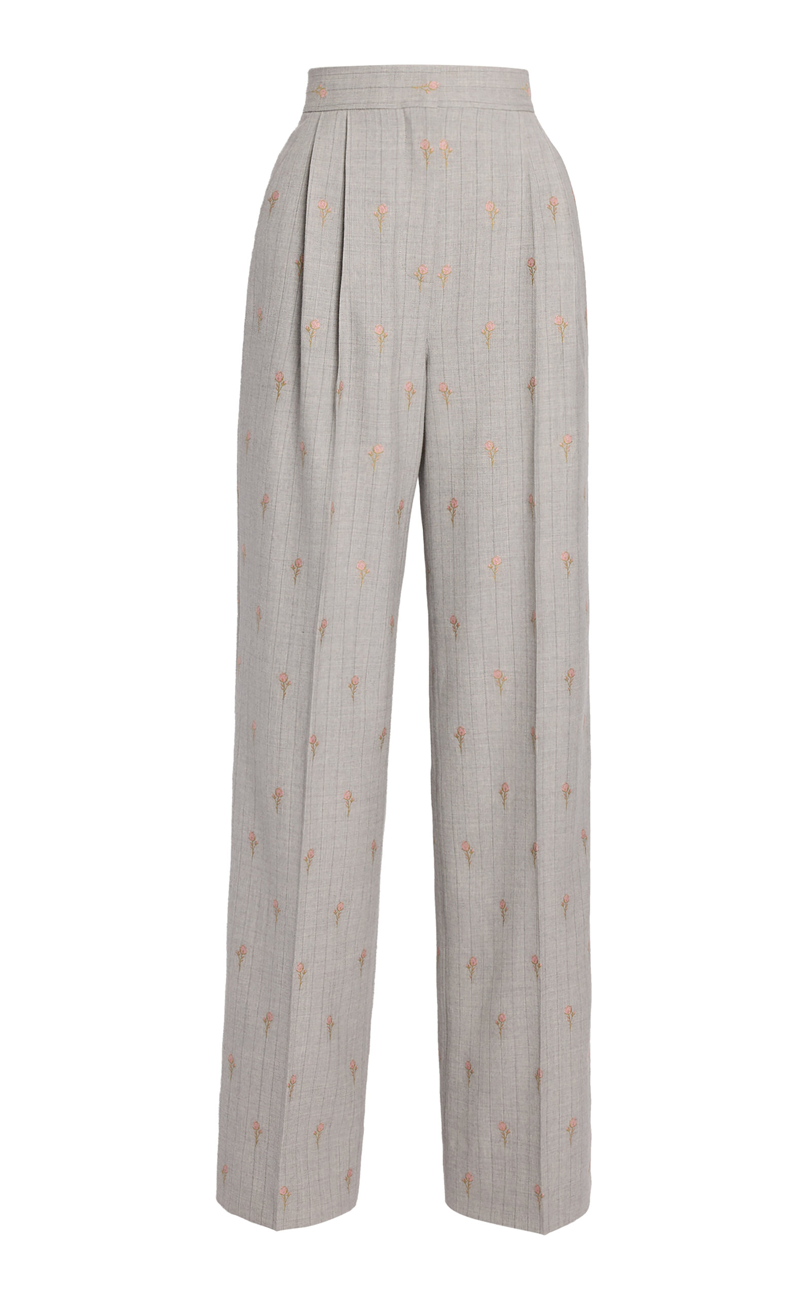 Erdem Erdem Pinstripe WoolBlend WideLeg Pants