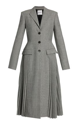 Erdem Erdem Pleated Prince of Wales Coat