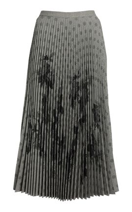 Erdem Erdem Pleated Prince of Wales Maxi Skirt