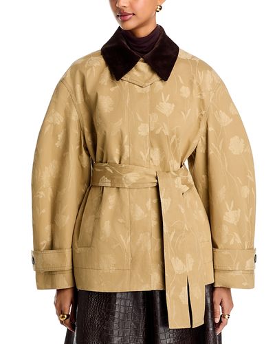 Erdem Erdem Poppy Cotton Jacquard Oversize Jacket