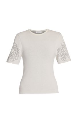 Erdem Erdem Rose Pointelle Knit Top