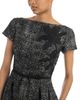 Erdem Erdem Salt & Pepper Mixed Media Short Sleeve Midi Dress - 3