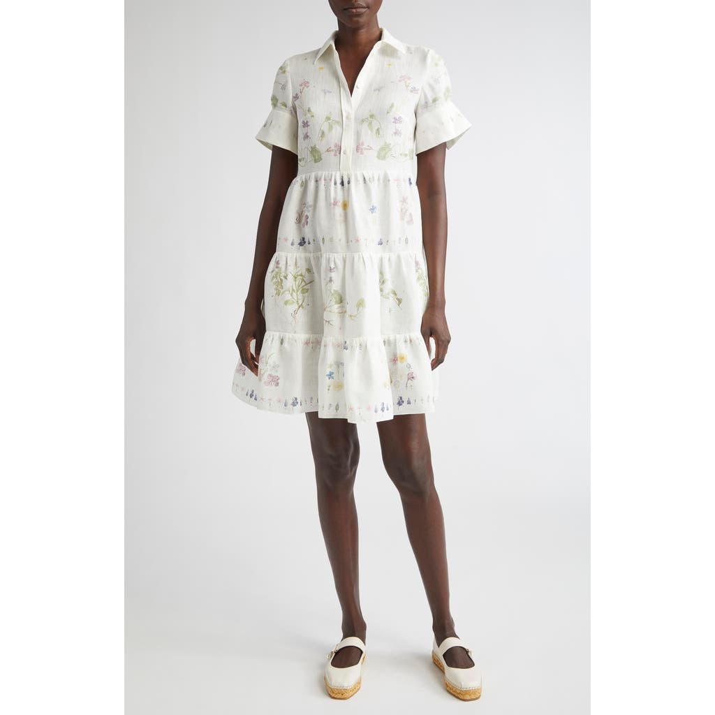 Erdem Erdem Short Sleeve Linen Shirtdress