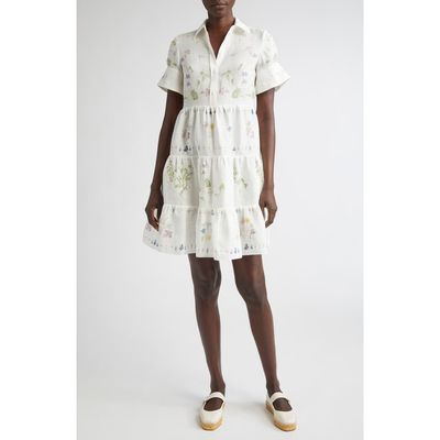 Erdem Erdem Short Sleeve Linen Shirtdress