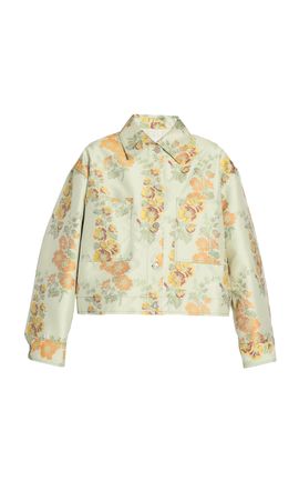Erdem Erdem SingleBreasted Hollyhock Jacquard Jacket