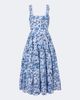 Erdem Erdem Striped printed cotton poplin midi dress - 1