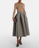 Erdem Erdem Striped wool and mohair flannel midi skirt - 2