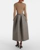 Erdem Erdem Striped wool and mohair flannel midi skirt - 3