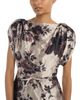 Erdem Erdem Textured Satin Short Sleeve Gown - 3