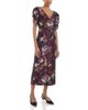 Erdem Erdem Textured Satin V Neck Mini Pencil Dress - 1