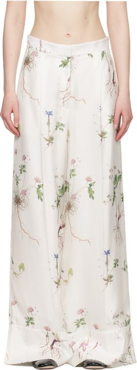 Erdem Erdem White Pyjama Trousers