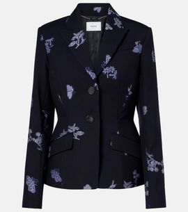 Erdem Erdem Wool and cotton jacquard blazer