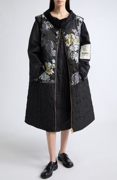 Erdem Erdem x Barbour Embroidered Jacquard Gilet Coat