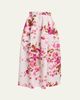 Erdem Floral-Print Cotton Midi Skirt - 1