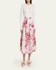 Erdem Floral-Print Cotton Midi Skirt - 2