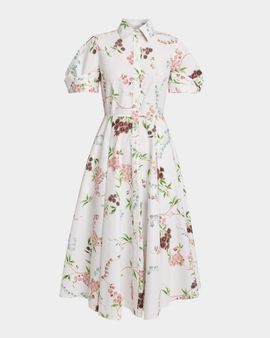 Erdem Floral Midi Shirtdress