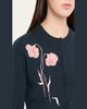 Erdem Flower Embroidered Cashmere-Wool Crewneck Cardigan - 5