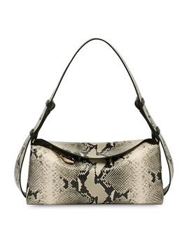 Erdem Women's Bloom Snake-Embossed Leather East-West Shoulder Bag