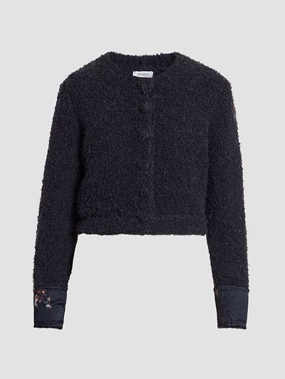 Erdem Women's Bouclé Wool-Alpaca-Blend Crewneck Cardigan