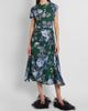 Erdem Women's Draped Floral Crepe Top - 2