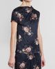 Erdem Women's Draped Floral Crushed Satin Top - 4